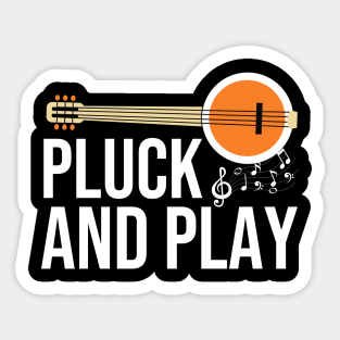 Banjo Pluck And Play Sticker